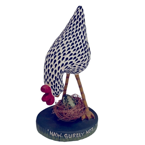 Vintage 1996 House of Hatten Hen Naw Surely Not Looking Down at Nest 9” … - Picture 1 of 10